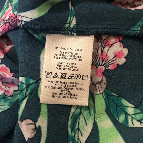 ANTHROPOLOGIE HD IN PARIS Floral Blouse Size 4 - Picture 5 of 6